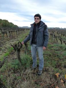 Guilhem Peladan, viticultor, en el Gard