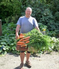 Christian Lansac, maraîcher dans les Hautes Pyrénées et utilisateur de Bactériosol.