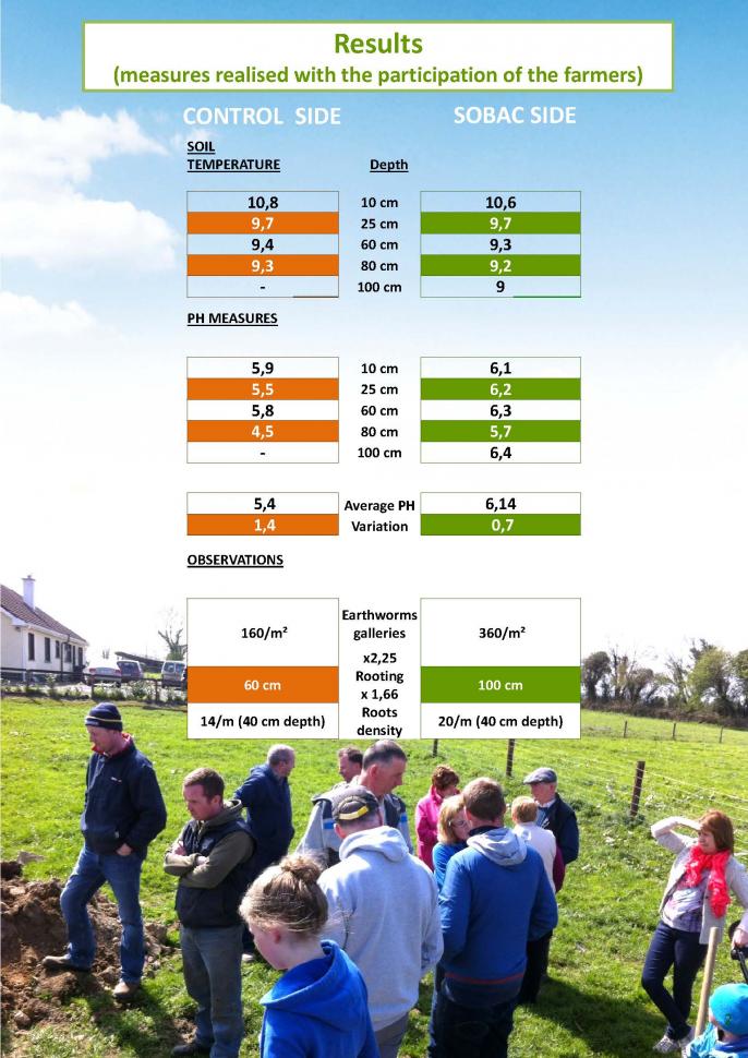 Soil profile in bergin's farm in Tipperary, Ireland -april 2014 2