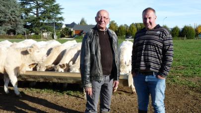 M. Peyramale, a cow breeder who has significantly reduced his vetenary costs thanks to Bactériolit/ Bacteriosol.